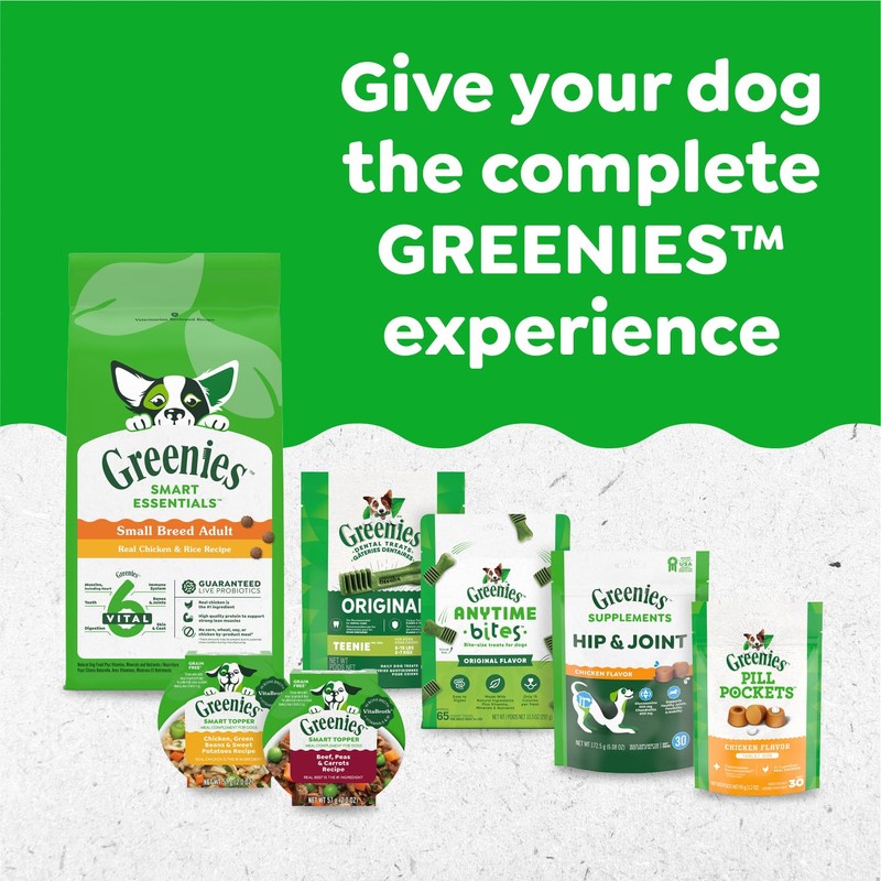 Greenies Petite Dental Dog Treats, 3-Flavor Variety Pack, (3) 12