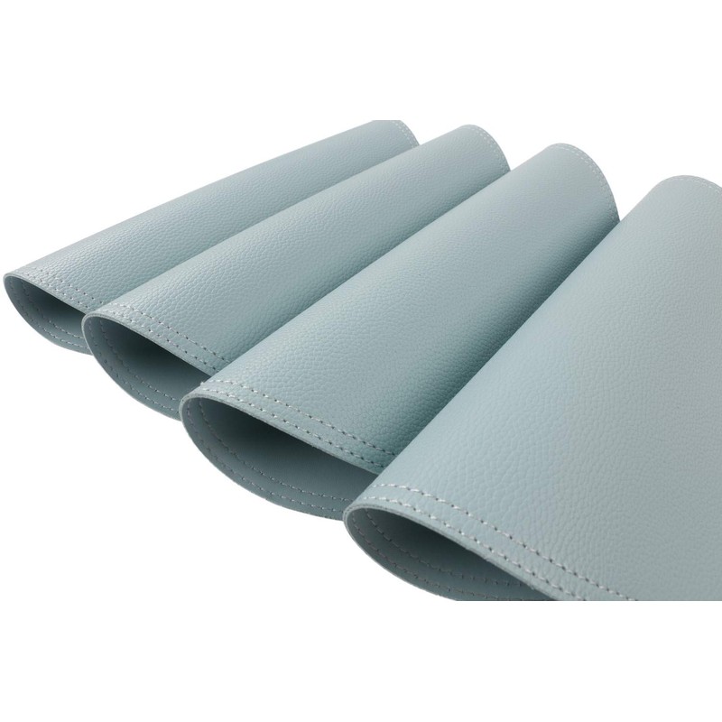 Jovono- Set of 8 Faux Leather Round Placemats and Coasters,