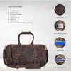 Weekender Bag For Travel (Brown Crazy Horse)