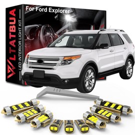 WLTATBUA LED Interior Light Kit Package Replacement for Ford Explorer 2011 2012 2013 2014 2015 2016 2017 2018 2019 2020 2021 2022, Super Bright 6000K White