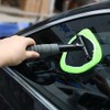 Telescopic Microfiber Windshield Cleaning Tool with Reusable Pad and Replacement