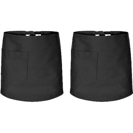 4sold (2 Pack 100% Cotton Unisex Adjustable Bib Apron with 2 Pockets Thick Cooking Kitchen Chef Women Men Aprons for Home Kitchen, Restaurant, Coffee house