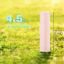 Paquete de 30 tubos vacíos de bálsamo labial, color rosa, 4,5 ml (0,15 oz), envases de lápiz labial rellenables con tapas de cierre hermético, sin BPA