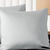 Luxton 100% 1000TC Cotton European Pillowcases 65x65cm Silver Grey Color