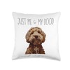 Goldendoodle Labradoodle Design Throw Pillow