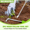 WORKPRO Weed Cutter 2-Piece with Handle, Weed Remover Tool Set