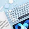 TIMSEKER PBT Keycaps 143 Keys Blue Keycaps Dye-Sublimation Anime Keycap