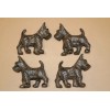 Collectible Scottish Terrier Figurine Solid Cast Iron 5 inch /