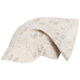 Headscarf Hat Peaked Cap Girls Summer Cotton Muslin, Beige Branches