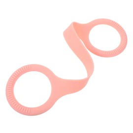 Abaodam Puller Portable Elastic Ropes Exercise Bands with Handles Exercise Stretch Bands Workout Bands for Women Workout Bands with Handles Exercise Resistance Bands Pink Silica Gel