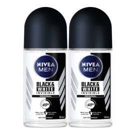 Nivea Black & White Invisible Original Deodorant, 1.7oz (Pack of 2)
