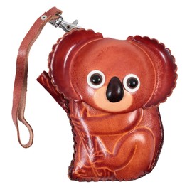 Coin Purse, Coin Case, Genuine Leather, Pouch, Wallet, Mini Wallet, Charm, Animal, Cashless, Animal, Brown