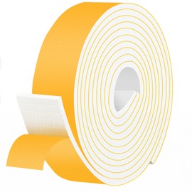 Trisiki Strong Adhesive Foam Insulation Tape Self Adhesive,Closed Cell Weather Stripping for Doors and Windows, Cooling,Air Conditioning Seal Strip, Self Adhesive Foam Tape(2 in x 1/4 in x 13Ft)