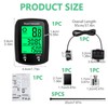 Bike Computer, 19 Functions Bike Speedometer Odometer Waterproof Wired Cycling