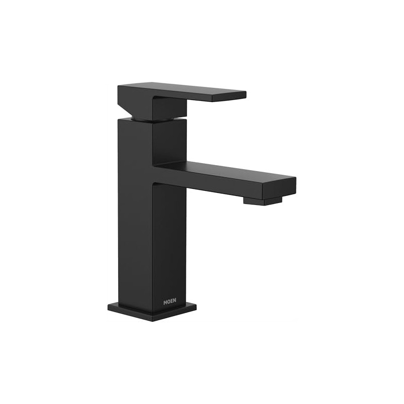 Moen Revyl Matte Black One-Handle Single Hole Modern Bathroom Sink