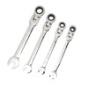 Flex Head Ratcheting Combination Wrench Set Chrome Vanadium Steel Quick