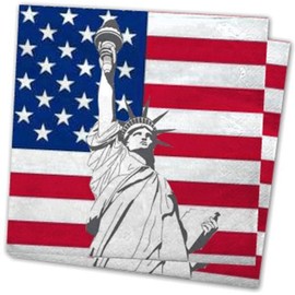 DH-Concept Napkins "Usa", 20 Pcs., 3 Layers, 33 X 33 Cm