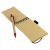 Mini Recycled Spiral Notebook Matching Colored Pen 50 Pages (Red)
