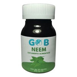 Neem En Polvo - Go3b - 60 Cápsulas - Suplemento Alimenticio Sabor Sin sabor