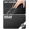 Color&Geometry Quick Dry Absorbent Bath Mat- 17"x32" Non Slip Black