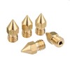 ExcLent 5pcs 1.75 mm/0.1 mm Copper Mk8 Thread Extruder Nozzle