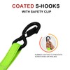 ELIFTING 4-Pack Retractable Ratchet Straps 1" x 10ft, 1650 lbs