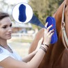 NIYATA 2Pcs Horse Grooming Brush,Blue Horse Brushes for Grooming,Equestrian Massage