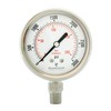 2-1/2" All Stainless Steel Oil Filled Pressure Gauge - 1/4"