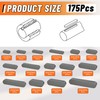 HASAOMOI 175pcs Woodruff Key Stock Assortment,15 Popular Sizes of 8mm-30mm