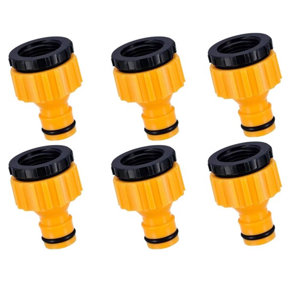 6Pcs Garden Hose Tap Connectors Set - Quick Connect Fittings,