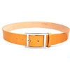 Bell Label Italian Buttero Silver H-Buckle Belt, Made in Japan,