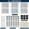 6 Pack Garage Door Side Lock with Self Tapping Screws,