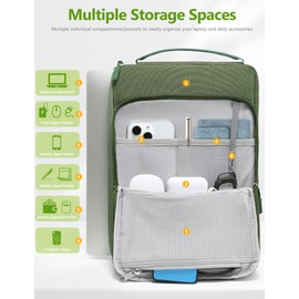 HYZUO 17-17.3 Inch Laptop Sleeve Case Protective Cover Grass Green