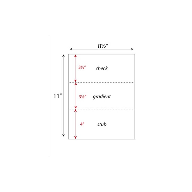 Zapco High-Security Check Paper, Off-White w Complex Background Pattern, 8-1/2"