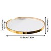 Laroal Small Floating Shelf With Gold Frame Wall Mounted Round