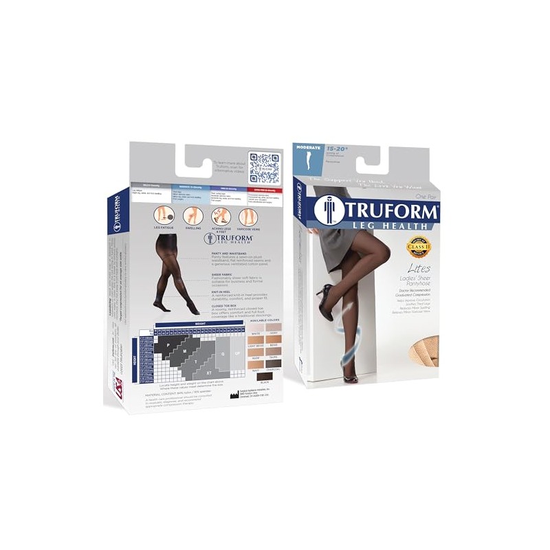 Truform 1775bg-m, Medical Support Hose Mujer, Beige, Tall