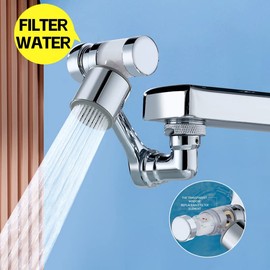 Faucet Aerator,1080° Rotating Extender Aerator, with Filter,Durable Splash Proof Faucet Extender, Two Ways Water Saver Faucet Aerator.