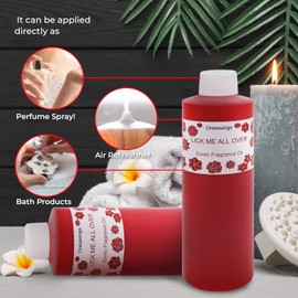 ROMERIZA INC. Fragrance Oils Lick Me All Over Women Perfume Body Oil Long-lasting Fruity and Floral Notes Scent Perfume oil for Women Perfect for Daily Use, Multi use oils Luxurious Fragrance