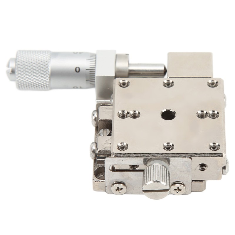 Linear Stage X Axes 25x25mm Micrometer Manual Displacement Platform Sliding