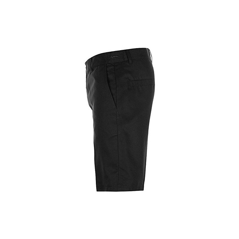 Slazenger Mens Golf Shorts Button Fastening (Black, 34)