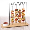 20Pcs Metal Kebab Skewer Stainless Steel Turkey Lacers 7.9" BBQ