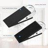 WUFANC Pack of 2 Door Wedge Rubber, Stackable Door Stopper,