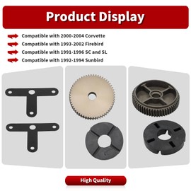 Nakkaa 51072-54 Headlight Headlamp Motor Repair Kit with Fix Brass Gear Compatible with Corvette C5 2000-2004 Firebird Trans Am 1993-2002 Sunbird 1992-1994 Saturn SC SL 1991-1996