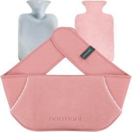 Hot Water Bottle with Belt - Waist and Back Warmer - Hot Water Bottle Belt Made of Soft Material Pink Size 115 x 18 cm