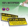 (2pcs) Alarm System Stickers This Vehicle is Equipped with A