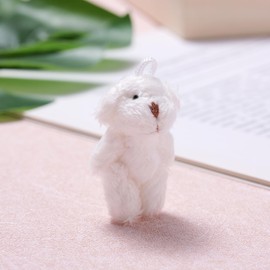 Pocket Bear Hug, To My Son Plush Bear Gifts from Mom Dad, Mental Health Positivity Gifts for Men Teen, Autism Fidget Gift, Inspirational Gift for School Anxiety, White