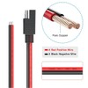 Jienk 2PCS 1FT 10AWG SAE Plug to 2Pin Cable, 30cm