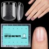 TOMICCA Square Shaped Extra Short Nail Tips - 360PCS Half