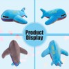 OUKEYI 15.7"/40cm Airplane Plush Stuffed Aircraft Pillow Model Plane Toys,Blue