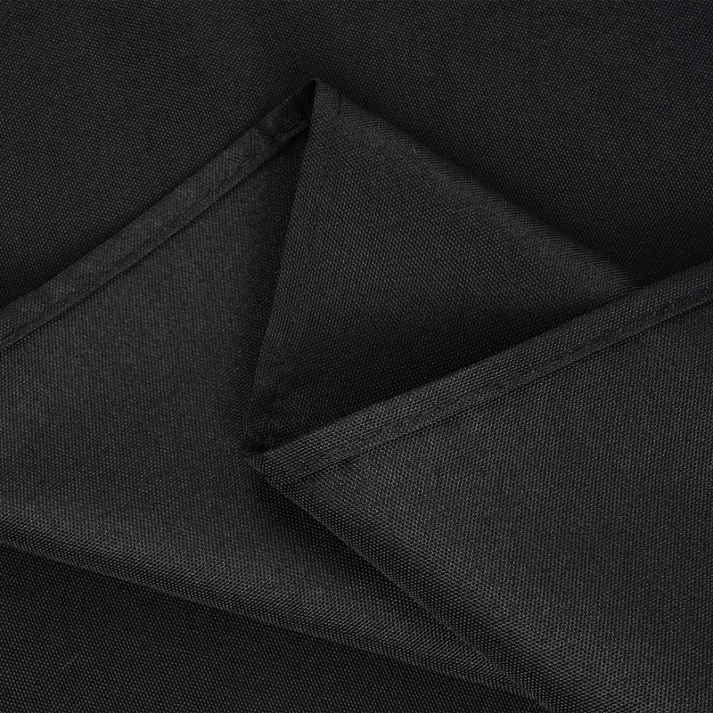 Zdada Black Table Cloth 300x150cm(118x59Inch) Rectangular Polyester Tableclothes Washable Table
